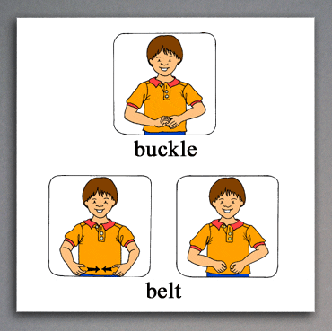 American Sign Language book illustration sample
