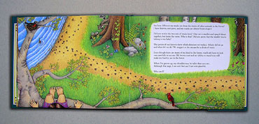 Whose Tracks Are These book fifth double page spread