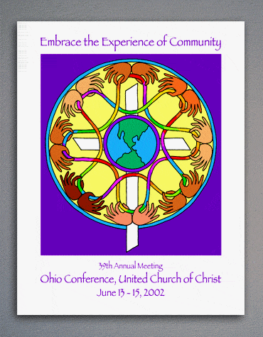 2002 Program cover for Ohio Conference of the United Church of Christ Annual Gathering.