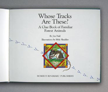 Whose Tracks are These? - title page