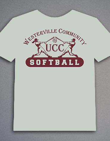 Westerville Community United Church of Christ softball team t-shirt