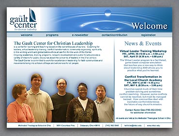The Gault Center for Christian Leadership home page