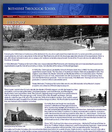 The History page.